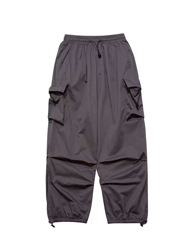 THE BLACK CARGO PARACHUTE PANTS