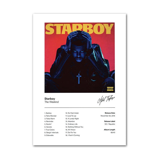 THE WEEKND STARBOY POSTER