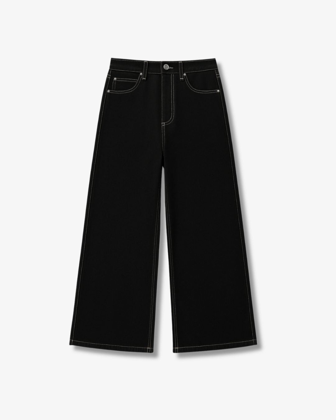 THE CONTRAST WIDE LEG DENIM