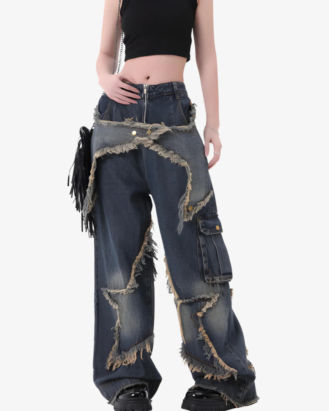 THE DISTRESSED STAR JEANS