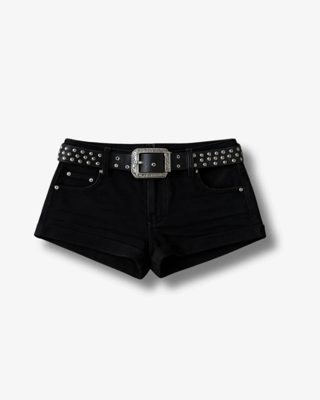 THE BLACK DENIM SHORT SHORTS