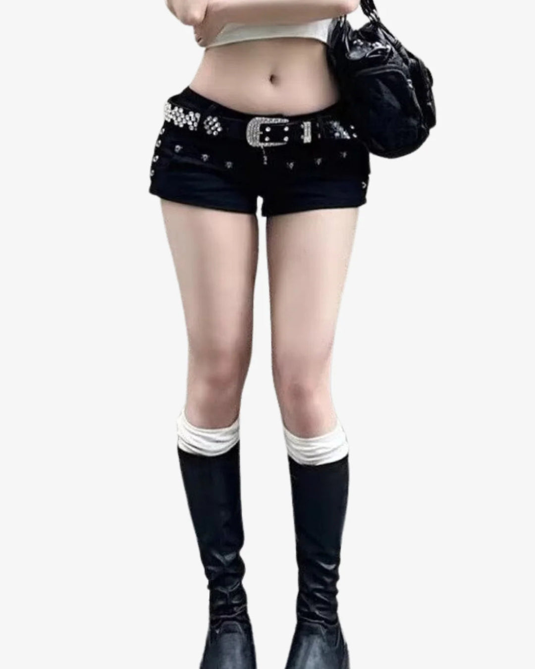 THE BLACK DENIM SHORT SHORTS