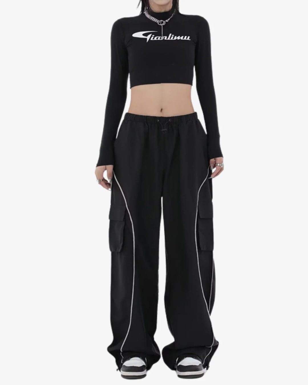THE STRIPED TRACK PANTS